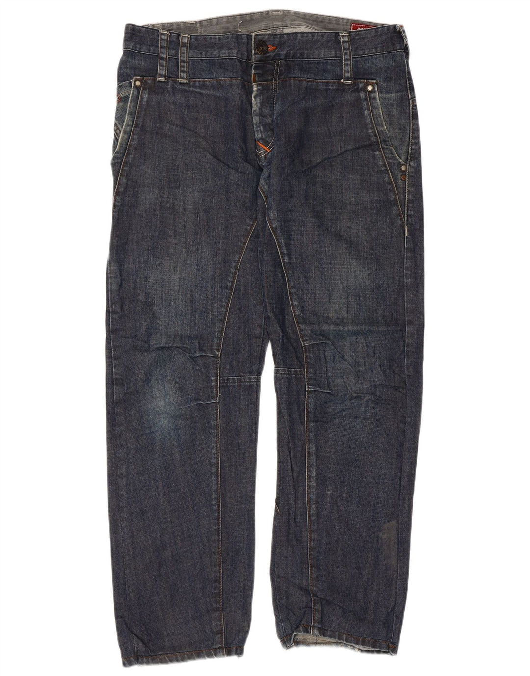 JACK & JONES Blugi drepti pentru bărbați W36 L29 Bumbac albastru