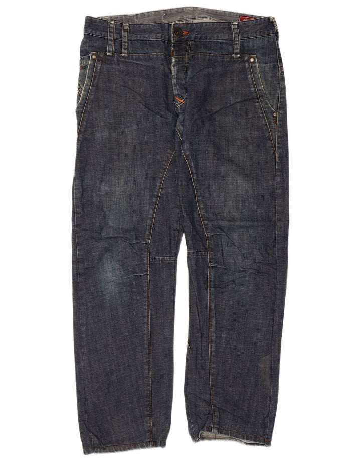JACK & JONES Blugi drepti pentru bărbați W36 L29 Bumbac albastru