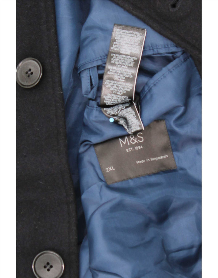 Pardesiu pentru femei Marks & Spencer UK 20 2XL Poliester bleumarin