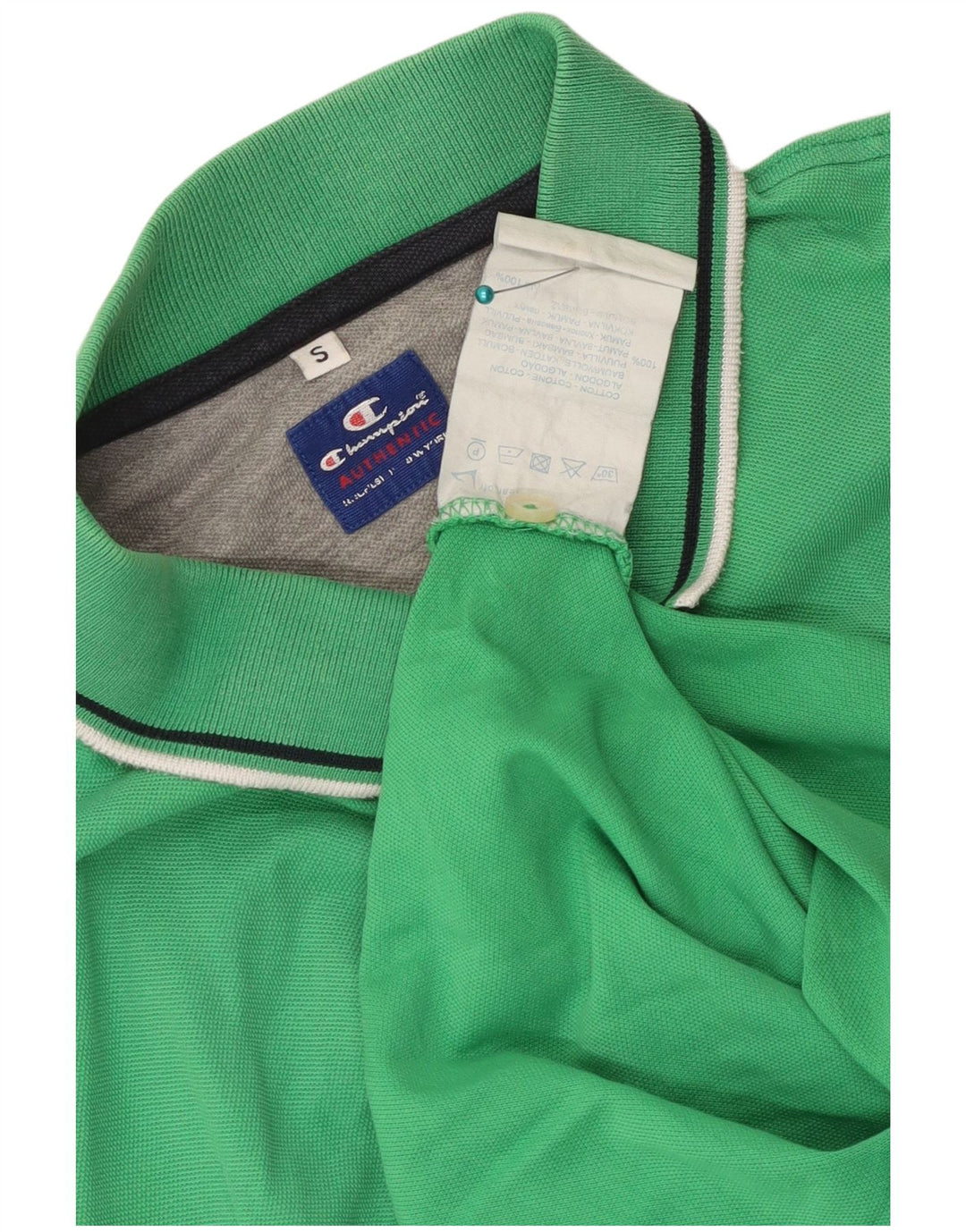 Tricou polo Champion pentru bărbați, bumbac verde mic