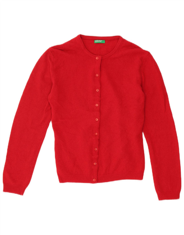 Pulover cardigan pentru femei Benetton UK 12 Medium Red