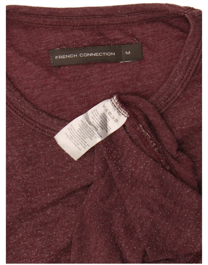 FRENCH CONNECTION Tricou pentru bărbați Top Medium Burgundy Bumbac