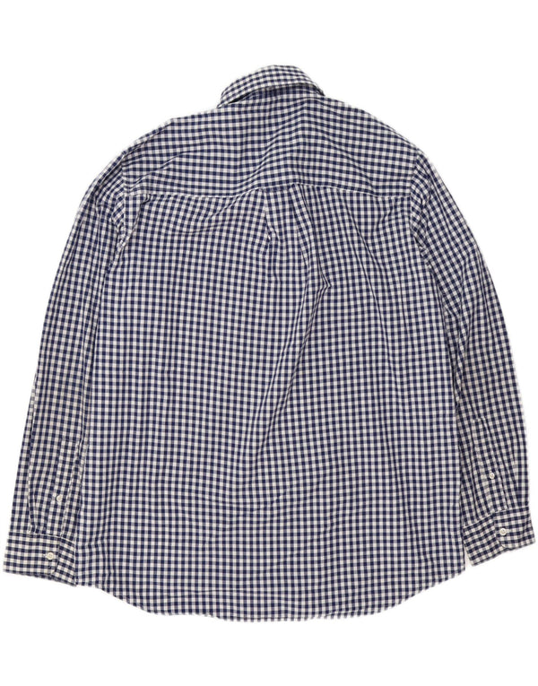 Cămașă pentru bărbați Chaps Easy Care XL, bumbac vichy, albastru bleumarin