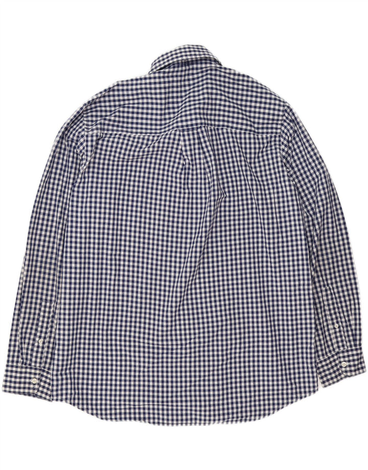 Cămașă pentru bărbați Chaps Easy Care XL, bumbac vichy, albastru bleumarin