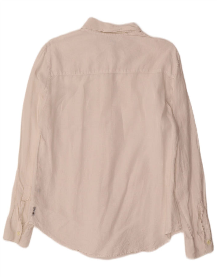 Cămașă supradimensionată pentru femei Armani Jeans UK 10 Small White