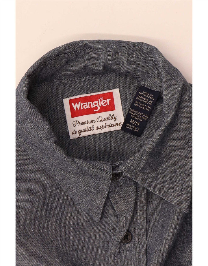 Cămașă cu mânecă scurtă pentru bărbați Wrangler, bumbac mediu albastru bleumarin