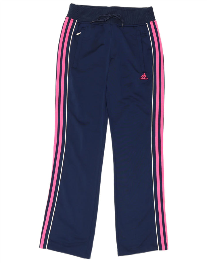 Pantaloni de trening Adidas pentru femei UK 8 Poliester bleumarin mic