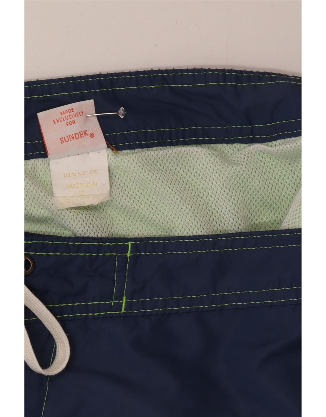 Pantaloni scurți de înot Sundek pentru bărbați, nailon mediu bleumarin