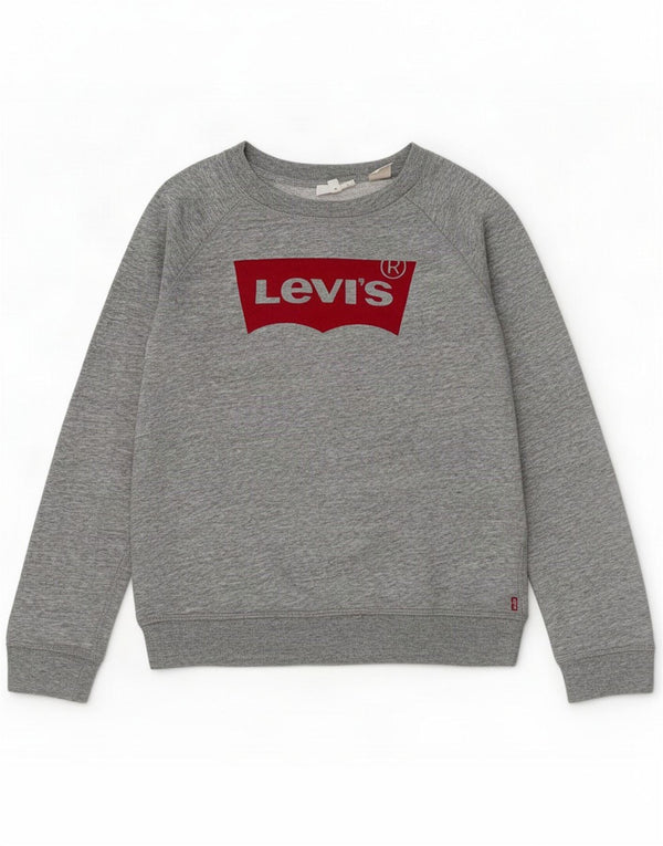 Levi's Pulover supradimensionat cu grafic pentru femei UK 6 XS Grey Flecked