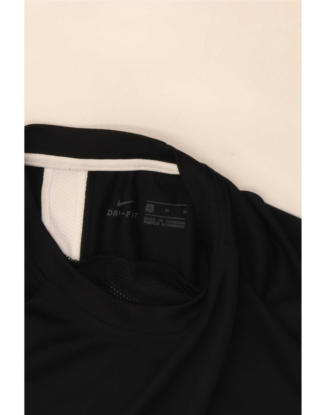 Tricou Nike Dri Fit pentru bărbați Top Mediu Negru Poliester Bloc de culoare