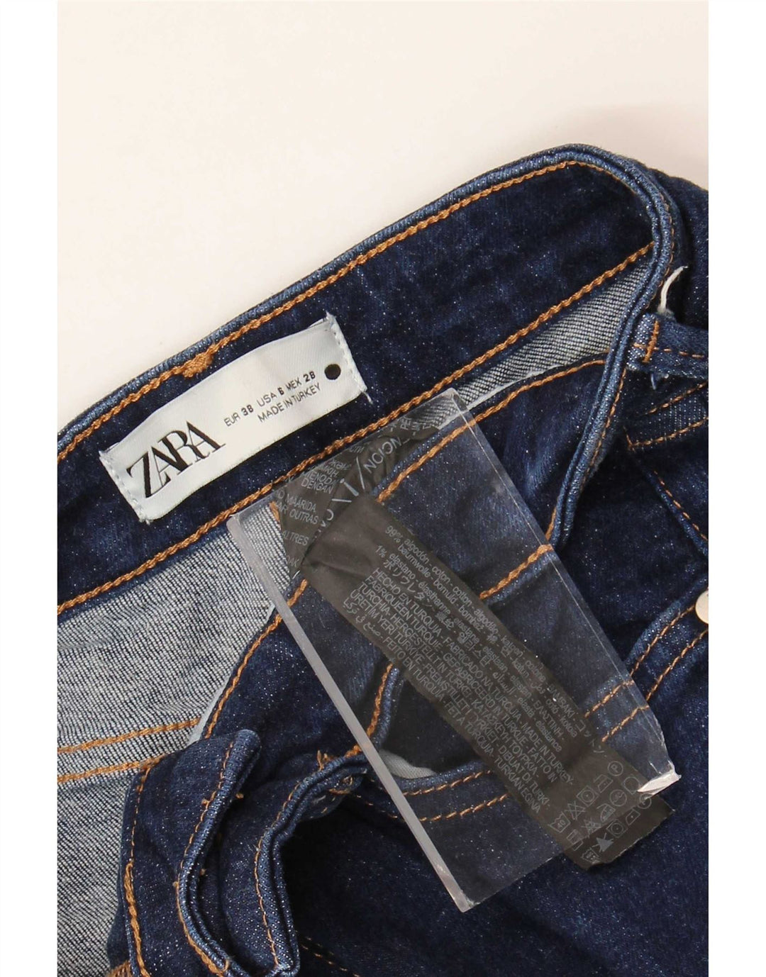 Blugi evazați pentru femei Zara EU 38 Mici L28 L33 Bumbac albastru