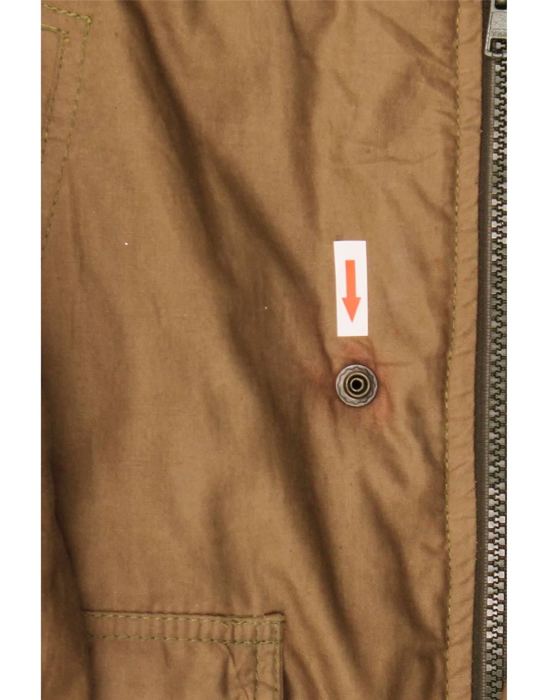 Jachetă căptușită cu glugă vintage pentru bărbați IT 52 XL kaki