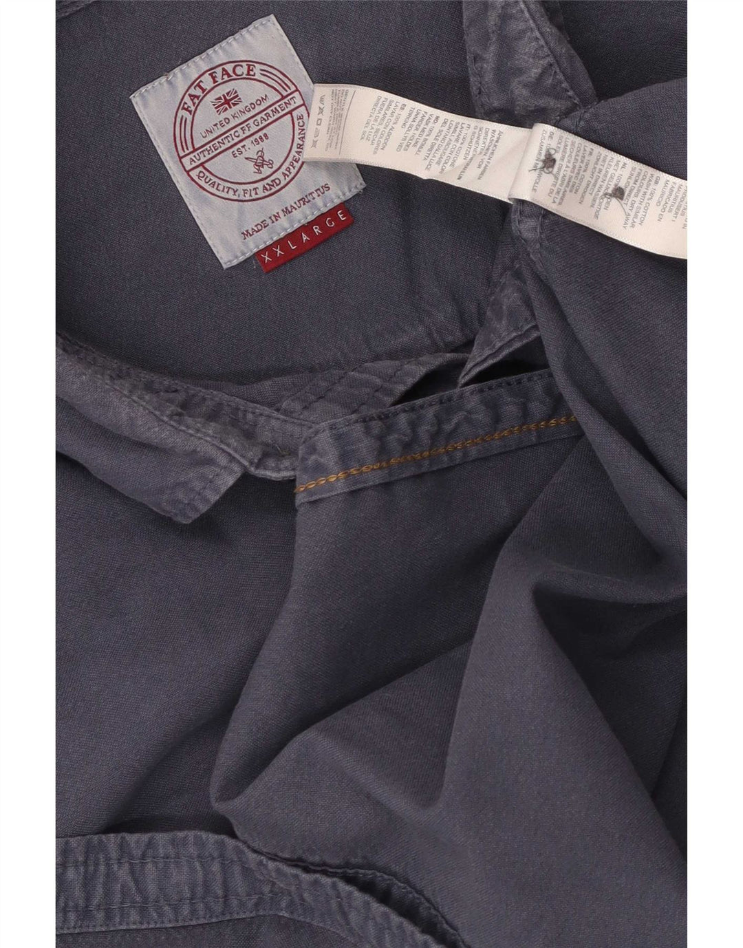 Cămașă pentru bărbați Fat Face 2XL din bumbac bleumarin