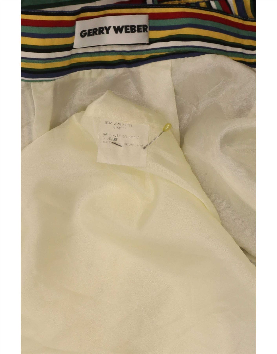 Fusta plisată pentru femei Gerry Weber EU 46 XL W32 cu dungi multicolore