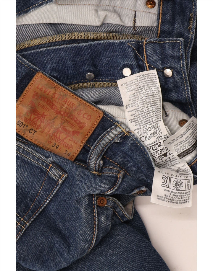 Blugi drepti pentru bărbați Levi's 501 W34 L27 Bumbac albastru