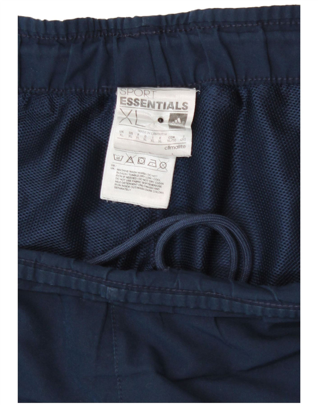 Pantaloni scurți sport pentru bărbați Adidas Climalite XL bleumarin poliester