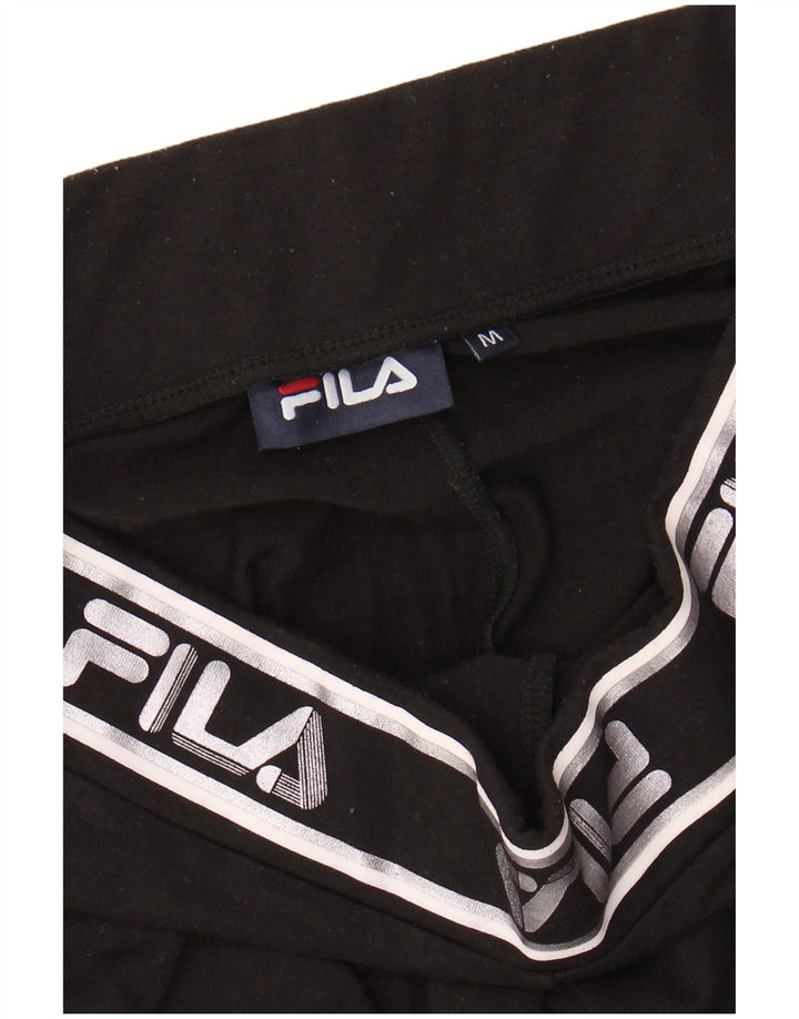 Leggings cu grafic pentru femei FILA UK 12 Medium Black