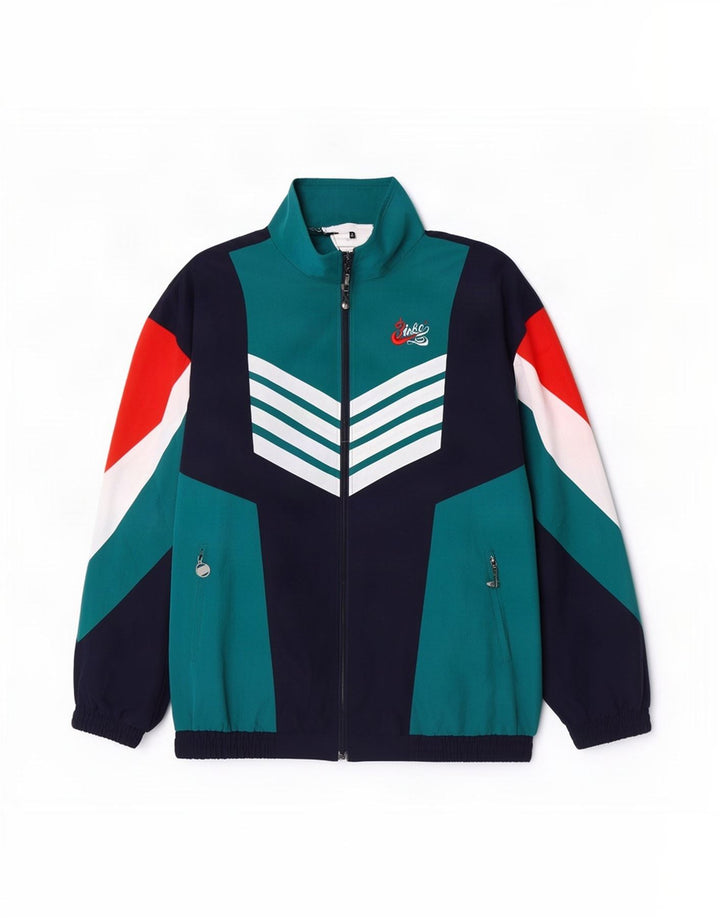 Jachetă de trening vintage pentru bărbați, 2XL, multicoloră, poliamidă