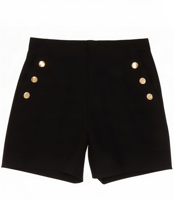 Zara Womens Hot Pants cu talie înaltă, mare W30 Black