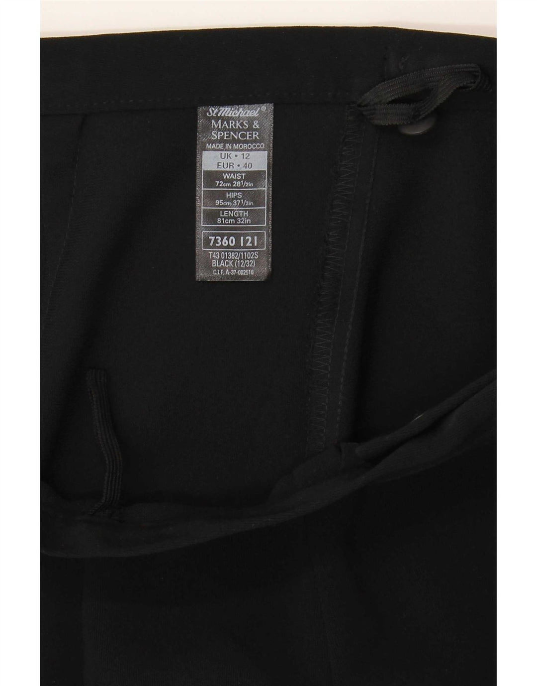 Fusta Wrap pentru femei Marks & Spencer UK 12 Medium W28 Poliester negru