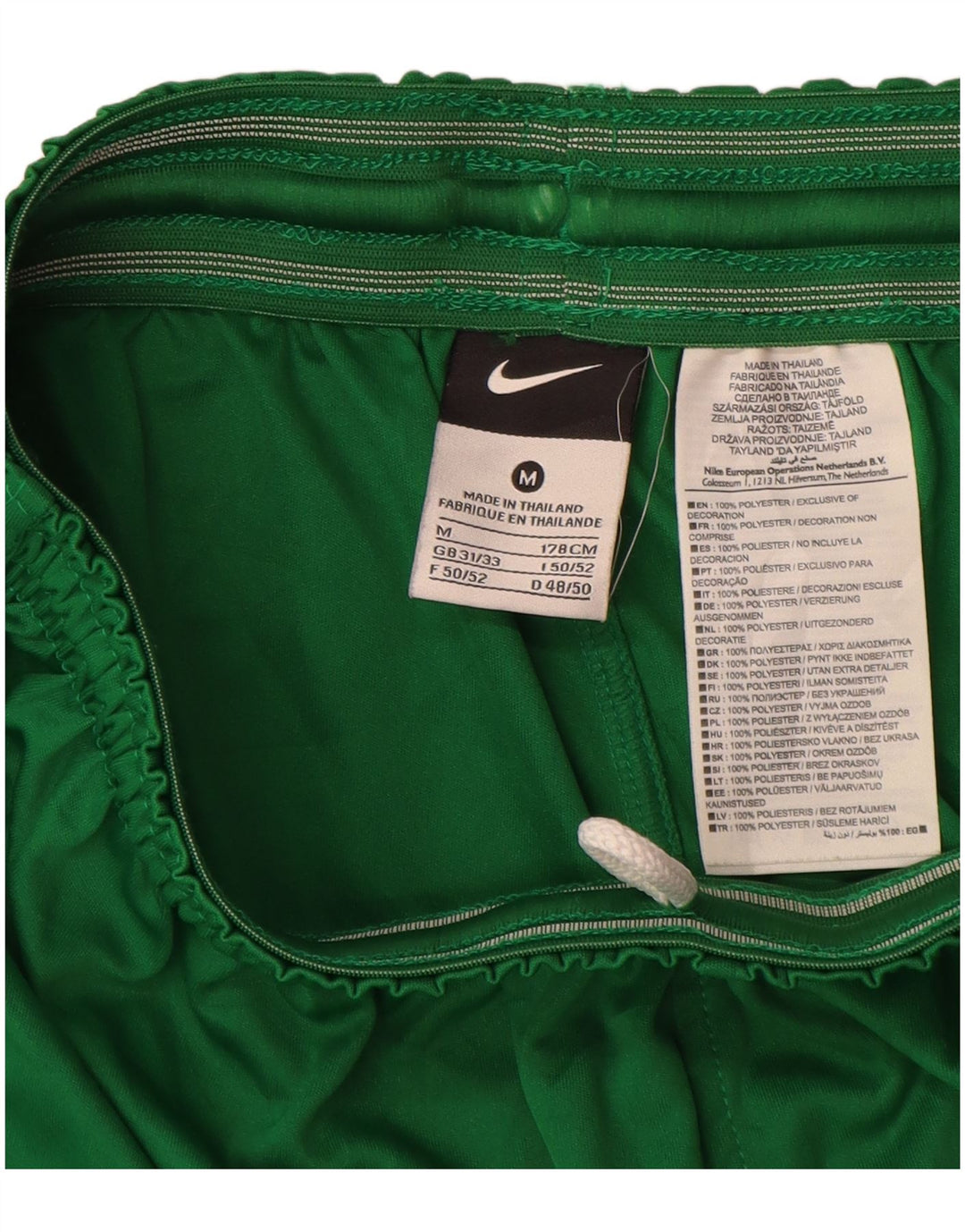 Pantaloni scurți sport grafic Nike pentru bărbați, poliester mediu verde