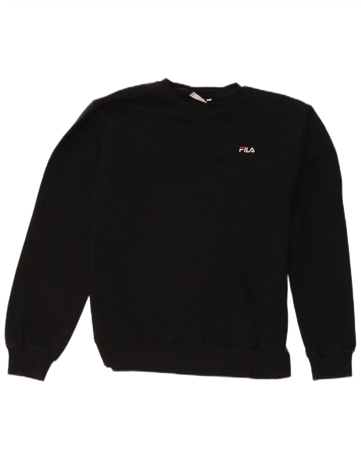Pulover Fila Bărbați Pulover Medium Negru Bumbac Sport