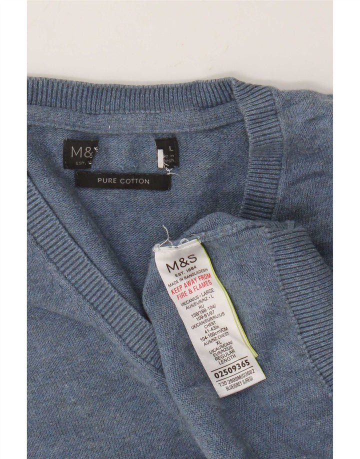 Marks & Spencer Vestă pentru bărbați Tank Top mare, albastru, bumbac