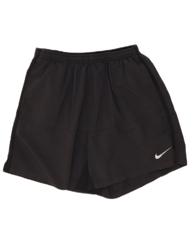 Pantaloni scurți sport Nike Dri Fit pentru bărbați, poliester mediu negru