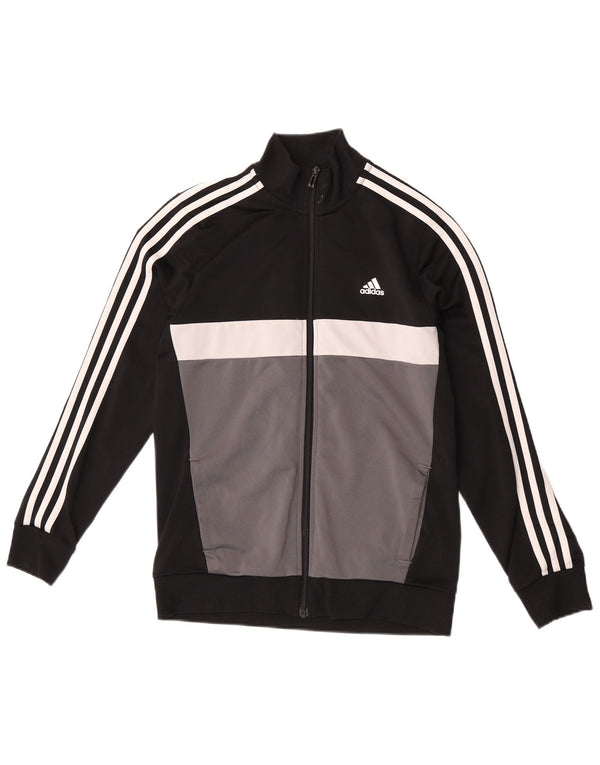 Jachetă de trening pentru băieți Adidas 13-14 ani, negru, poliester