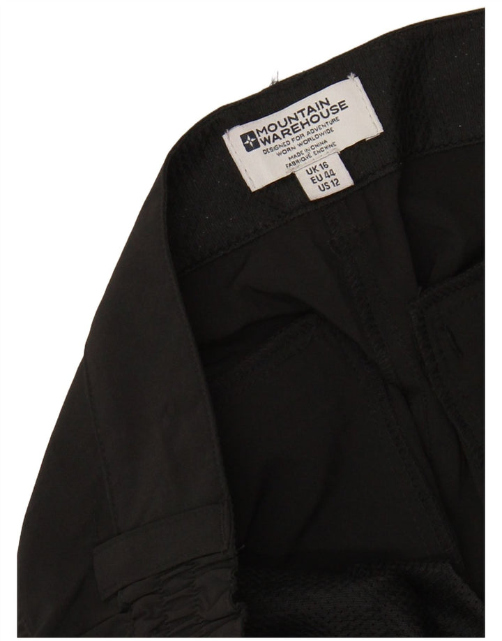 MOUNTAIN WAREHOUSE Pantaloni scurti chino pentru femei UK 16 Large W34 Black