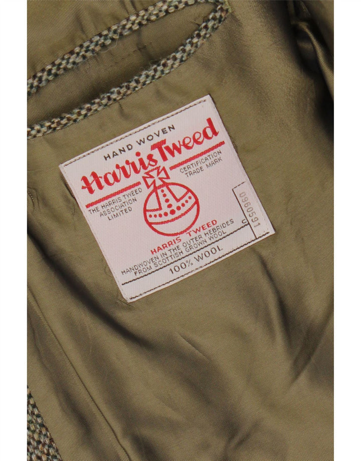 Jachetă pentru bărbați Harris Tweed, cu 2 nasturi, UK 38 Lână, gri mediu