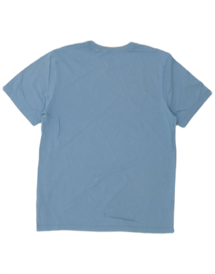 Tricou grafic Nike pentru bărbați Top din bumbac albastru mediu