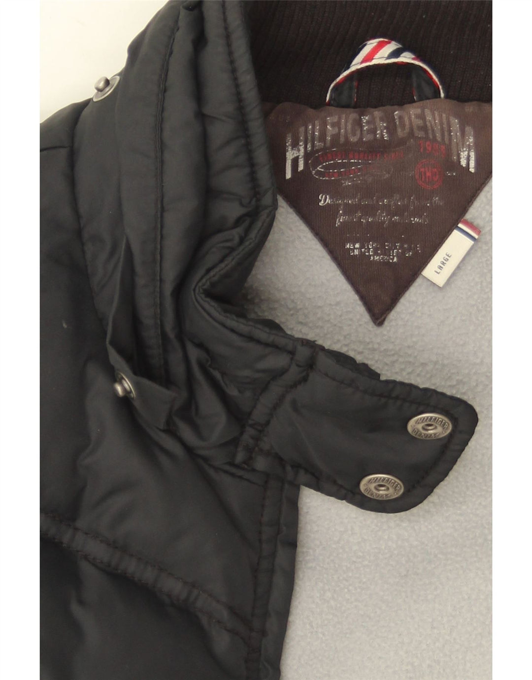 Gilet căptușit pentru femei Tommy Hilfiger UK 14, mare, negru, poliester