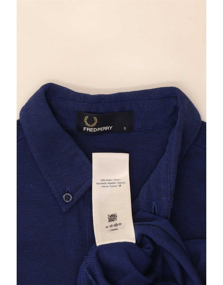 Cămașă polo Fred Perry pentru bărbați, bumbac cu dungi, albastru bleumarin