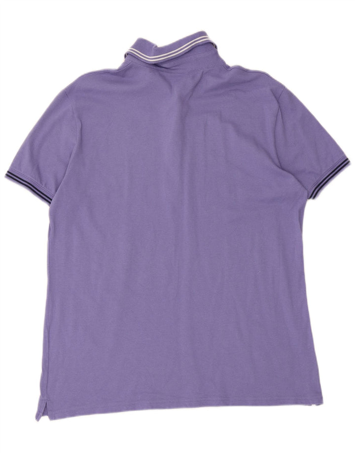 Tricou polo Benetton pentru bărbați, violet mediu