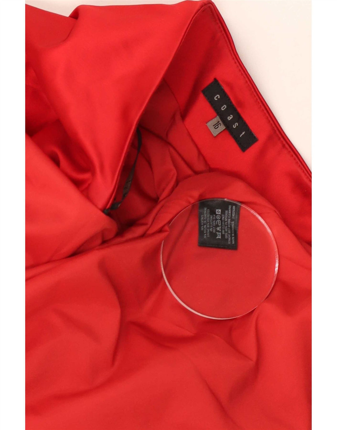 Rochie fără bretele pentru femei Coast UK 16 Acetat roșu mare