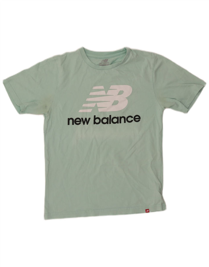 Tricou grafic pentru femei NEW BALANCE Top UK 14 Bumbac verde mediu