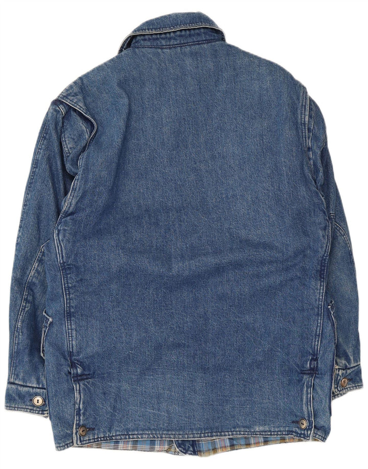 POP 84 Palton Sherpa de denim pentru bărbați UK 36 Poliester albastru mic