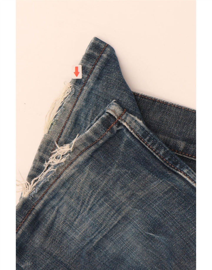 Blugi subțiri învechiți pentru băieți LEE 11-12 ani L26 L30 Bumbac albastru