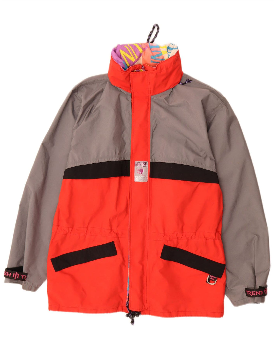 Jachetă de schi Vintage pentru bărbați Gore-Tex UK 38 Medium Red Colorblock Poliamidă