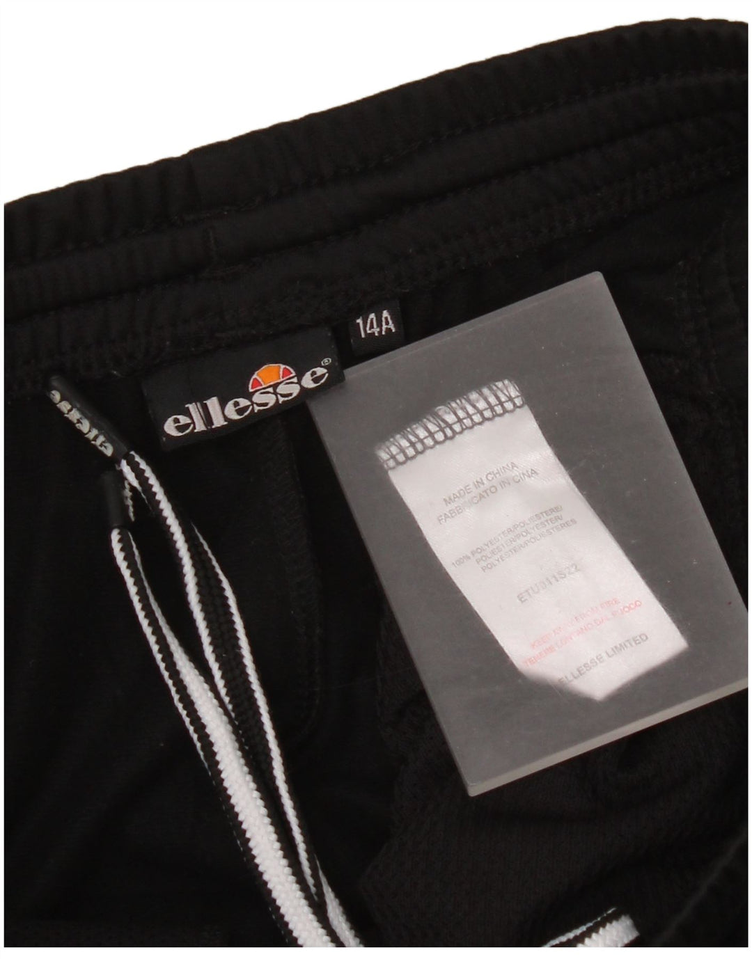 Pantaloni de trening Ellesse pentru baieti 13-14 ani poliester negru