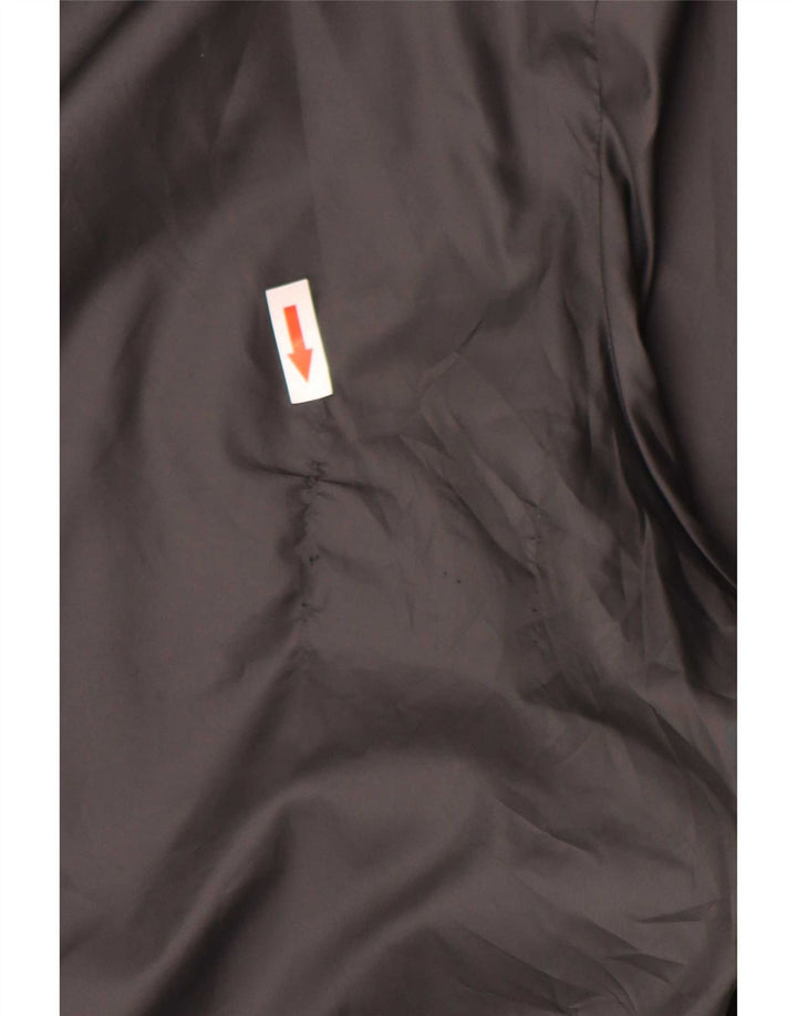 Jachetă de ploaie cu glugă grafică Nike pentru bărbați UK 42 XL poliester negru