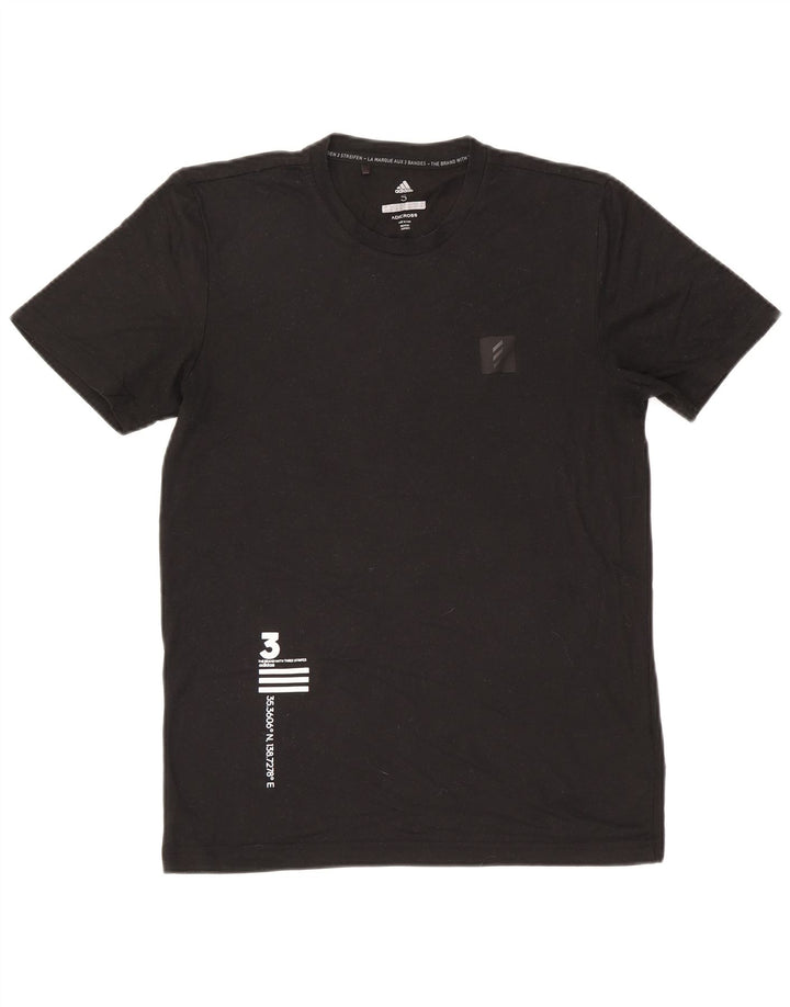 Tricou grafic pentru bărbați Adidas Top mic poliester negru