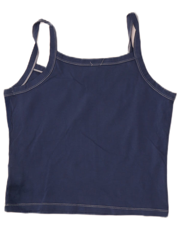 North Sails Womens Graphic Cami Top UK 14 Large Bleumarin Bumbac