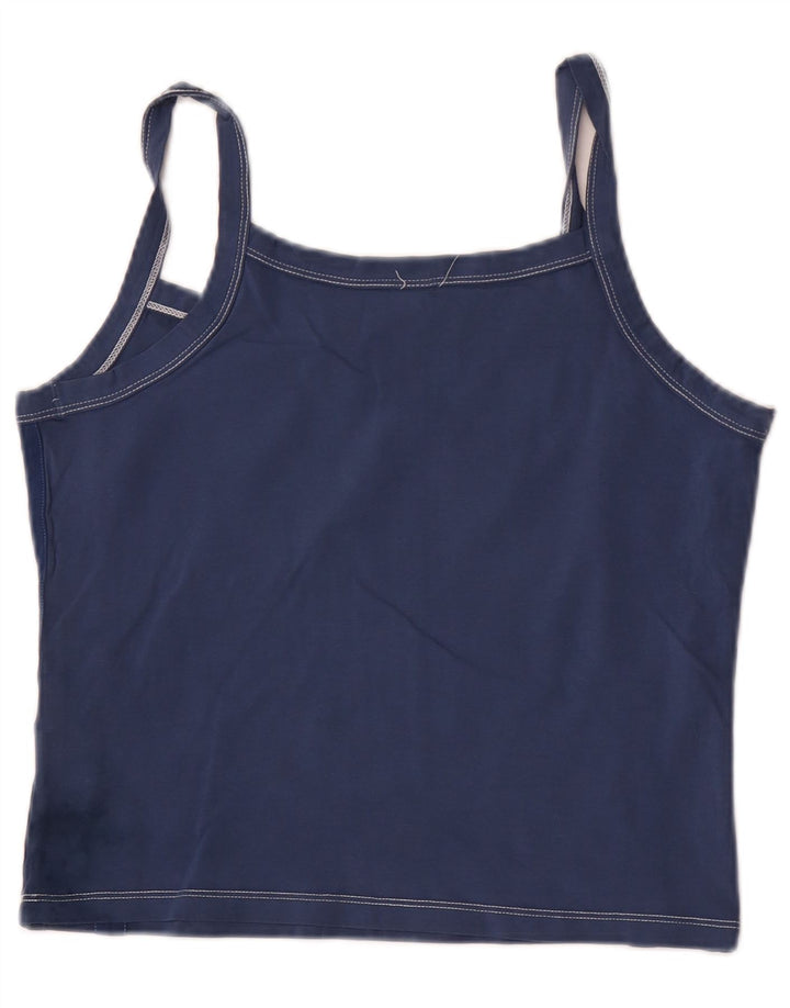 North Sails Womens Graphic Cami Top UK 14 Large Bleumarin Bumbac