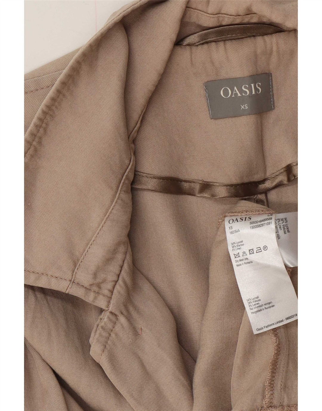 Trench pentru femei Oasis UK 6 XS Lyocell gri
