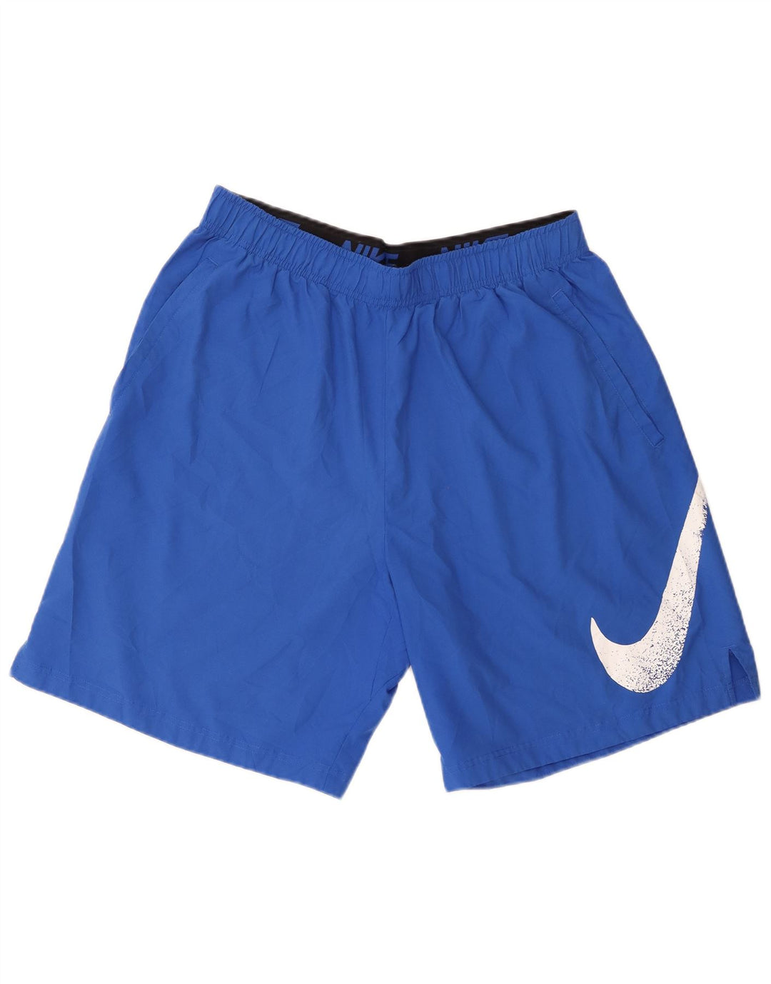 Pantaloni scurți sport Nike Dri Fit Graphic pentru bărbați XL, poliester albastru