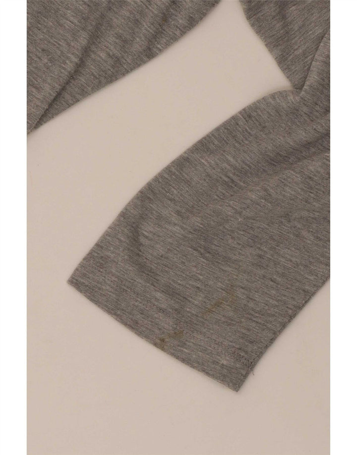 Top cu tunică cu mâneci 3/4 pentru femei Timberland UK 12 bumbac gri mediu