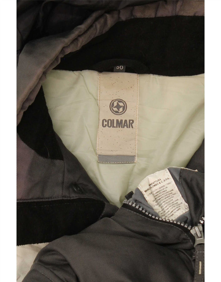 Jachetă de schi pentru bărbați Colmar cu glugă EU 50, gri mediu, poliamidă color bloc