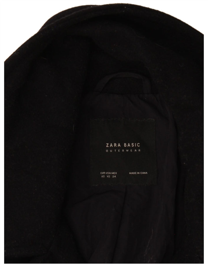Palton supradimensionat pentru femei Zara UK 6 XS Negru
